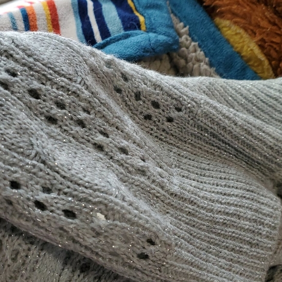 Glittery Grey Knitted Sweater - Picture 6 of 6
